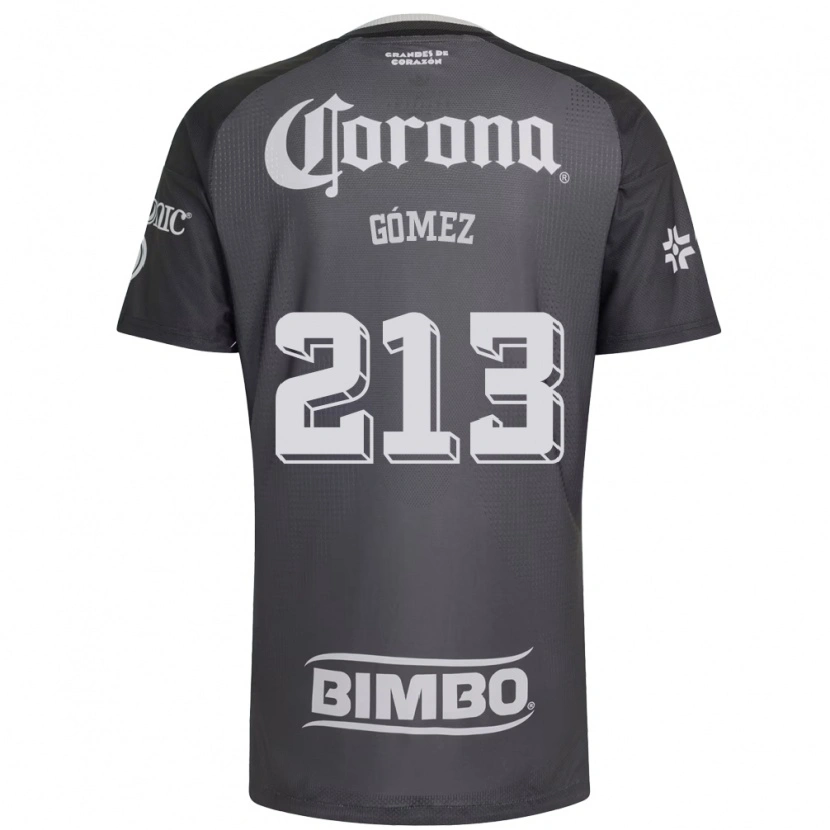 Danxen Mujer Camiseta Adrián Gómez #213 Gris Blanco Negro 2ª Equipación 2026/27 La Camisa