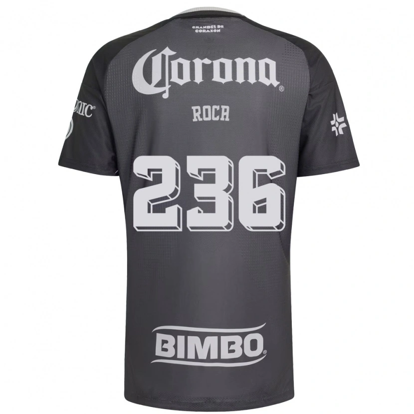 Danxen Mujer Camiseta Juan Roca #236 Gris Blanco Negro 2ª Equipación 2026/27 La Camisa
