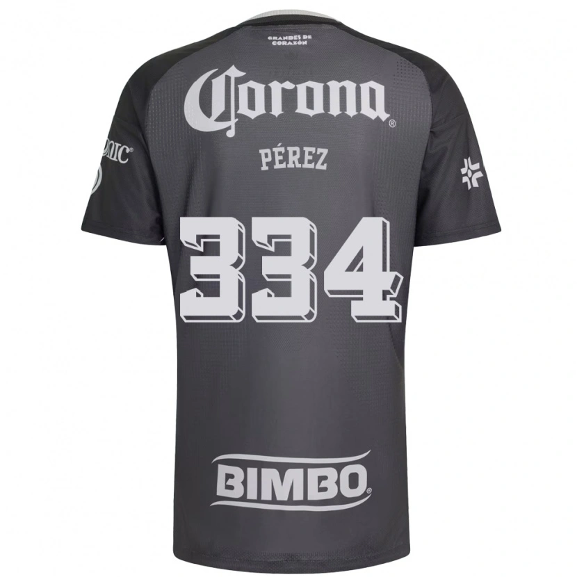 Danxen Mujer Camiseta Diego Pérez #334 Gris Blanco Negro 2ª Equipación 2026/27 La Camisa