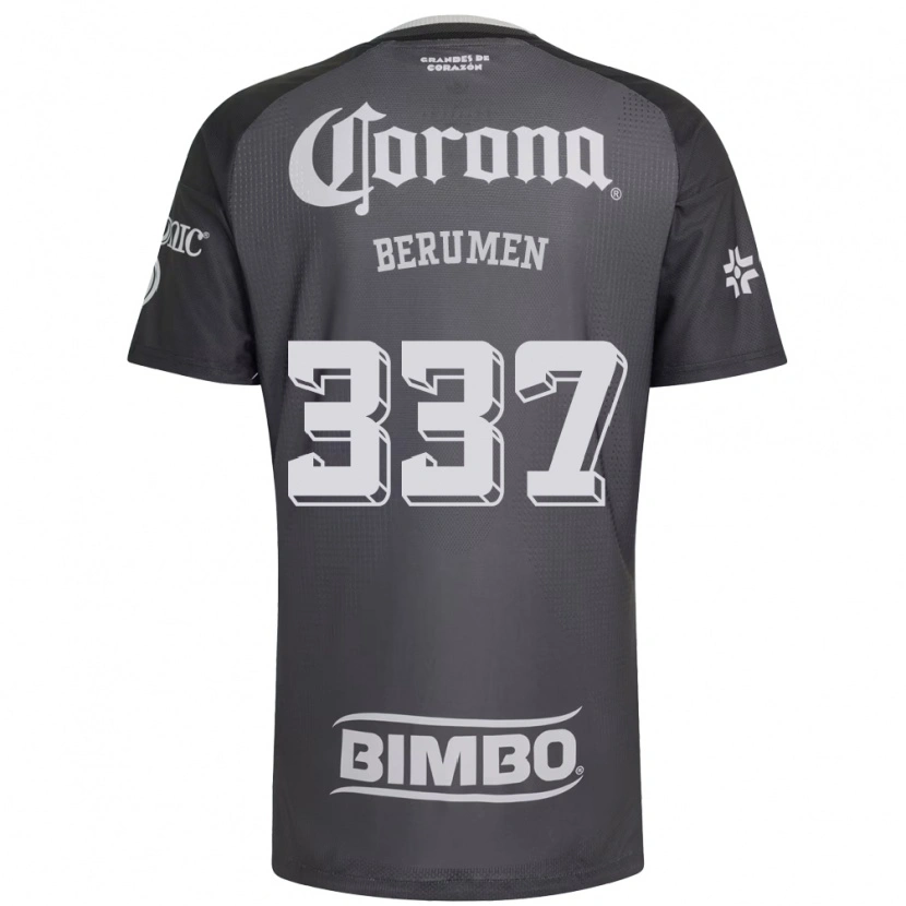 Danxen Mujer Camiseta Gabriel Berumen #337 Gris Blanco Negro 2ª Equipación 2026/27 La Camisa
