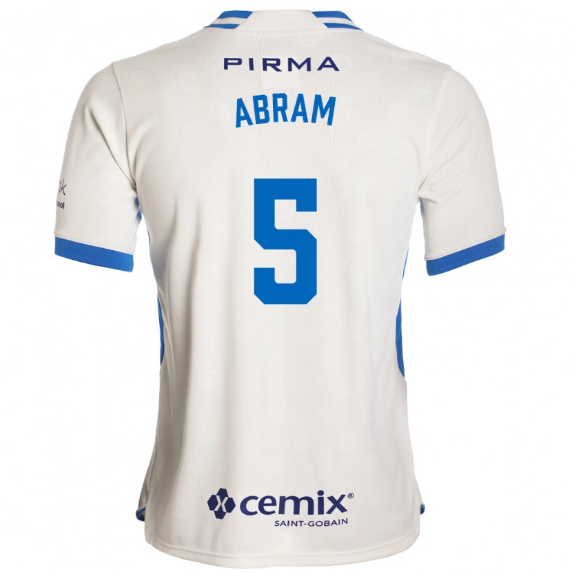 Danxen Mujer Camiseta Luis Abram #5 Blanco Azul Rojo 2ª Equipación 2026/27 La Camisa