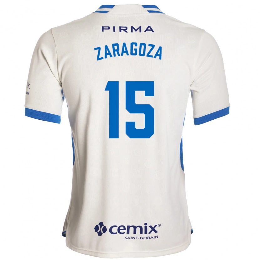 Danxen Mujer Camiseta Nancy Zaragoza #15 Blanco Azul Rojo 2ª Equipación 2026/27 La Camisa