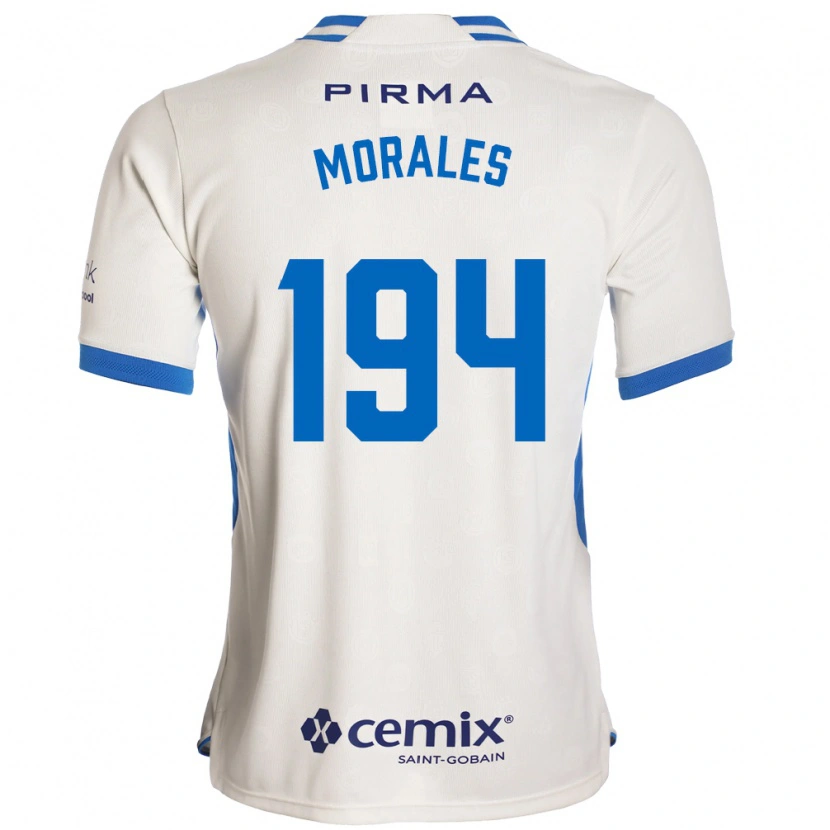 Danxen Mujer Camiseta Amaury Morales #194 Blanco Azul Rojo 2ª Equipación 2026/27 La Camisa