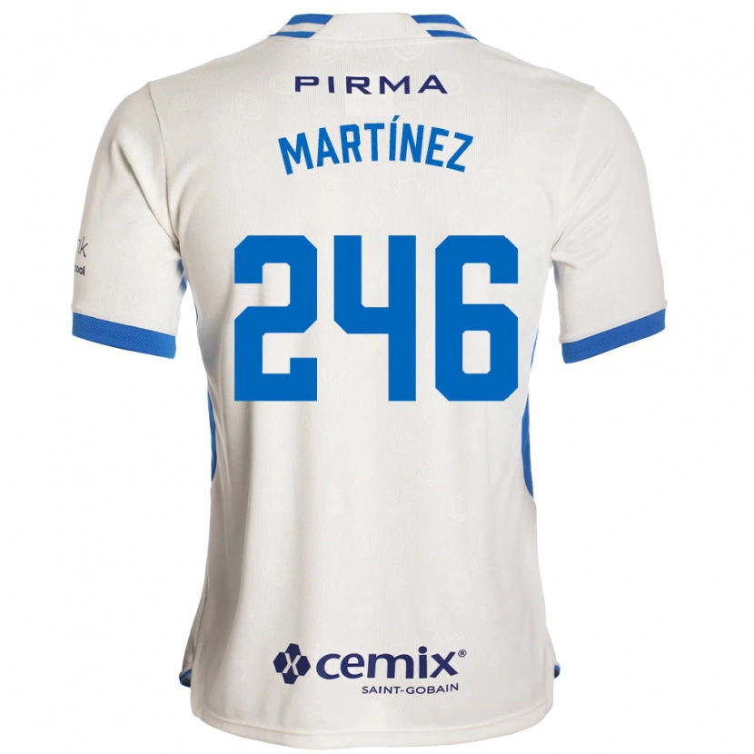 Danxen Mujer Camiseta Rey Martínez #246 Blanco Azul Rojo 2ª Equipación 2026/27 La Camisa