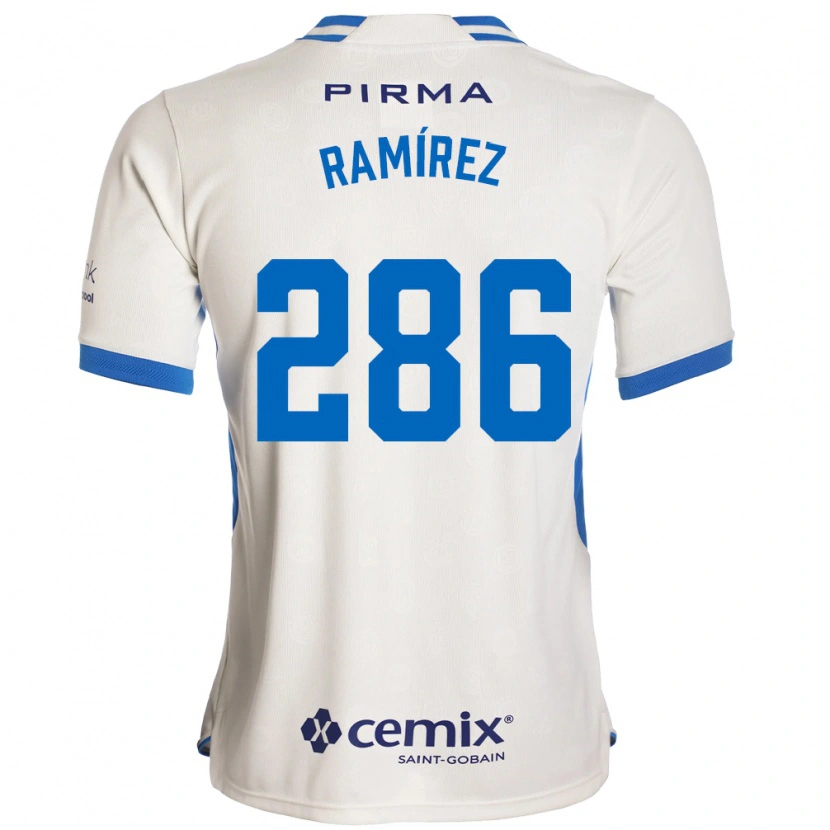 Danxen Mujer Camiseta Mauricio Ramírez #286 Blanco Azul Rojo 2ª Equipación 2026/27 La Camisa