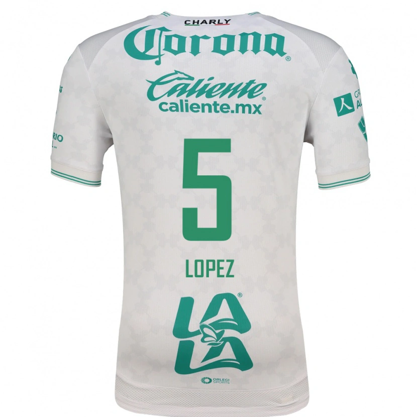 Danxen Mujer Camiseta Aldo López #5 Verde Claro Blanco 2ª Equipación 2026/27 La Camisa