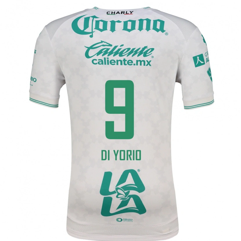 Danxen Mujer Camiseta Lucas Di Yorio #9 Verde Claro Blanco 2ª Equipación 2026/27 La Camisa