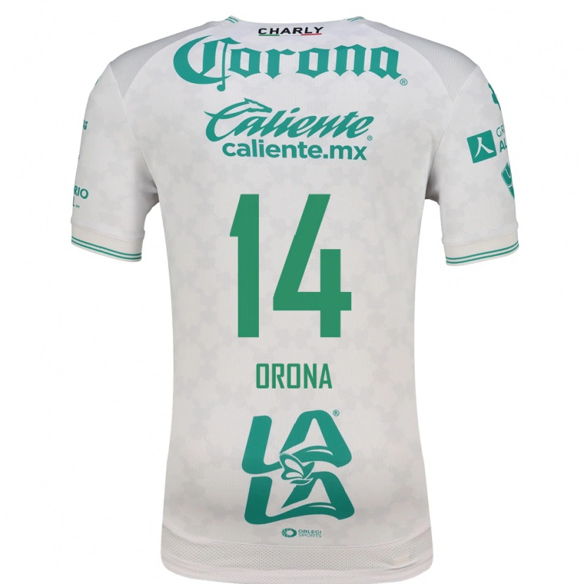 Danxen Mujer Camiseta Efraín Orona #14 Verde Claro Blanco 2ª Equipación 2026/27 La Camisa
