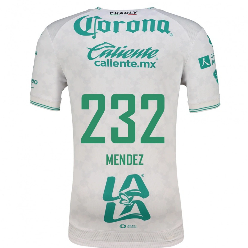 Danxen Mujer Camiseta José Méndez #232 Verde Claro Blanco 2ª Equipación 2026/27 La Camisa