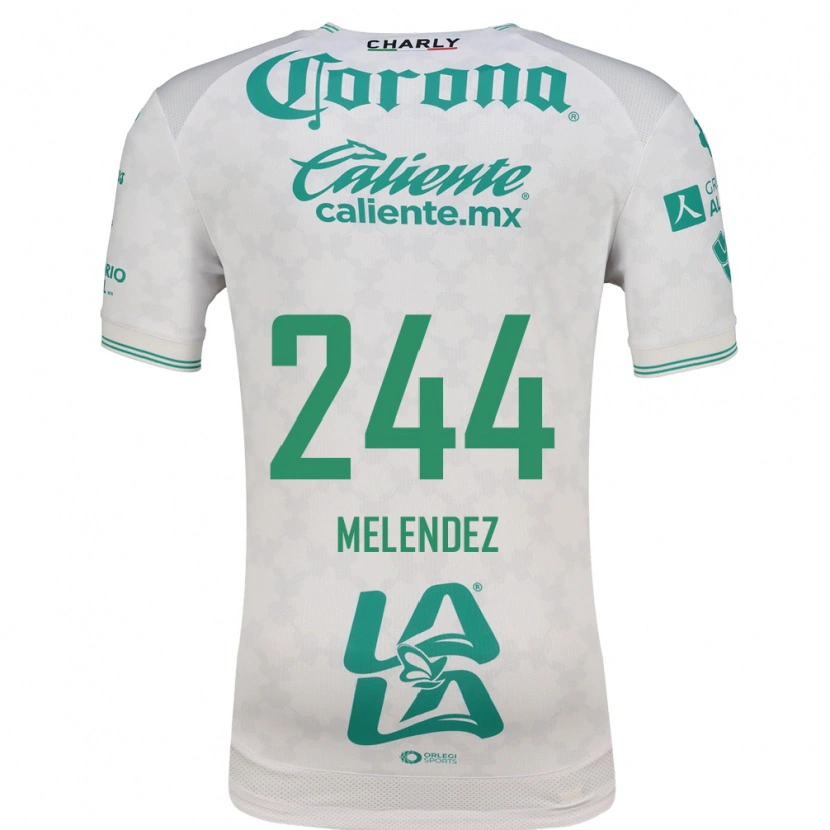 Danxen Mujer Camiseta Carlos Meléndez #244 Verde Claro Blanco 2ª Equipación 2026/27 La Camisa