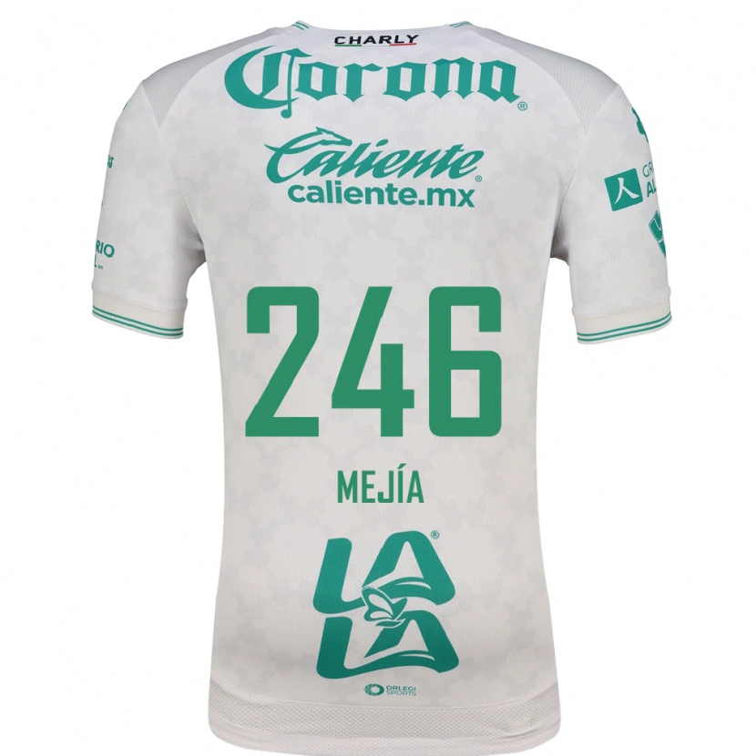 Danxen Mujer Camiseta Diego Mejía #246 Verde Claro Blanco 2ª Equipación 2026/27 La Camisa