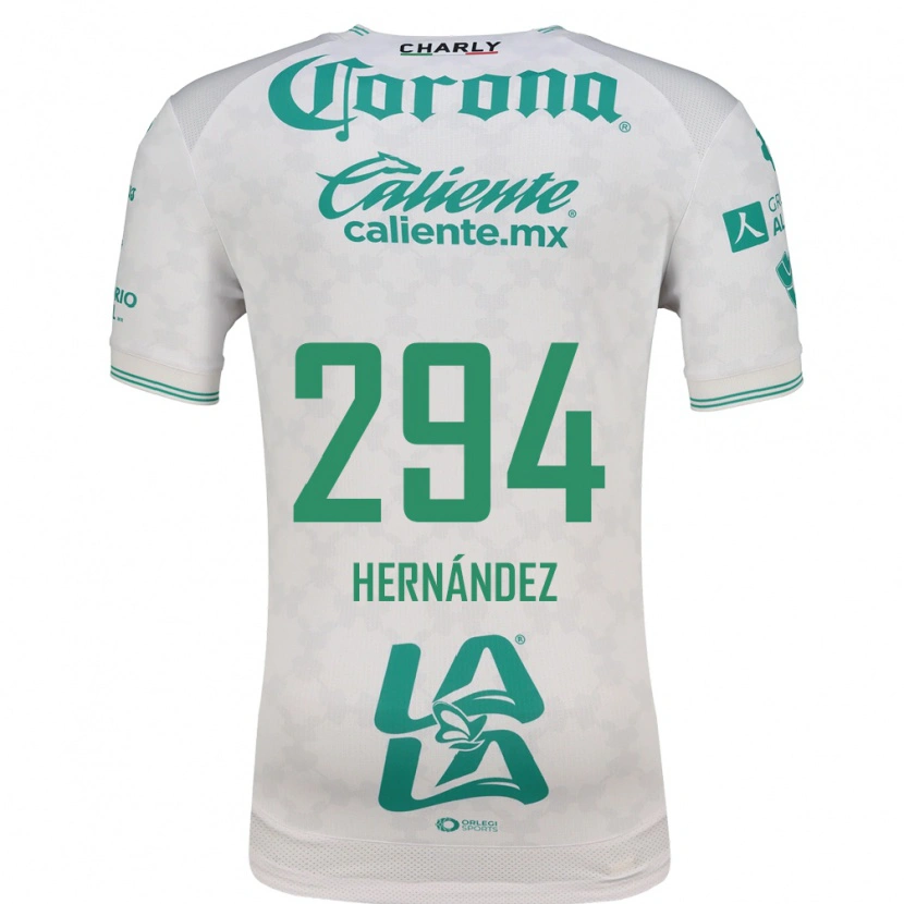 Danxen Mujer Camiseta Matías Hernández #294 Verde Claro Blanco 2ª Equipación 2026/27 La Camisa