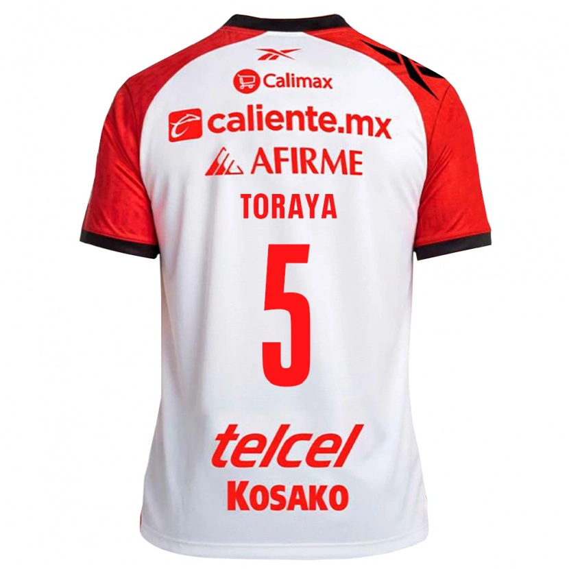 Danxen Mujer Camiseta Yadira Toraya #5 Rojo Blanco Negro 2ª Equipación 2026/27 La Camisa