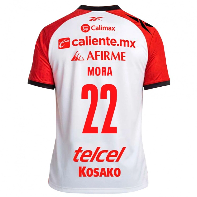 Danxen Mujer Camiseta Bianca Mora #22 Rojo Blanco Negro 2ª Equipación 2026/27 La Camisa