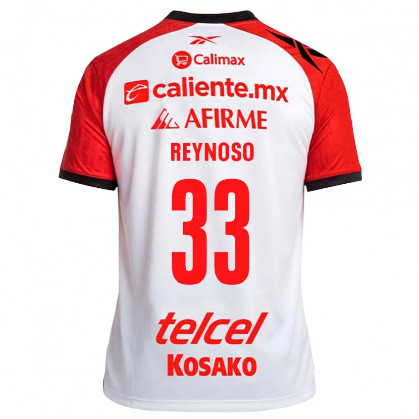 Danxen Mujer Camiseta Emanuel Reynoso #33 Rojo Blanco Negro 2ª Equipación 2026/27 La Camisa
