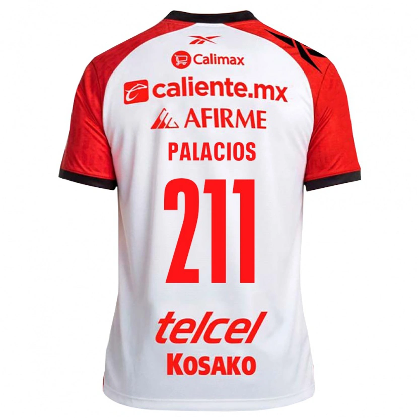 Danxen Mujer Camiseta Brian Palacios #211 Rojo Blanco Negro 2ª Equipación 2026/27 La Camisa
