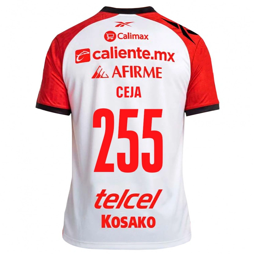 Danxen Mujer Camiseta Julio Ceja #255 Rojo Blanco Negro 2ª Equipación 2026/27 La Camisa