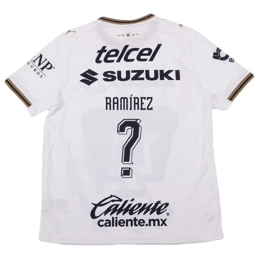 Danxen Mujer Camiseta Ricardo Ramírez #0 Blanco Negro Marrón 2ª Equipación 2026/27 La Camisa