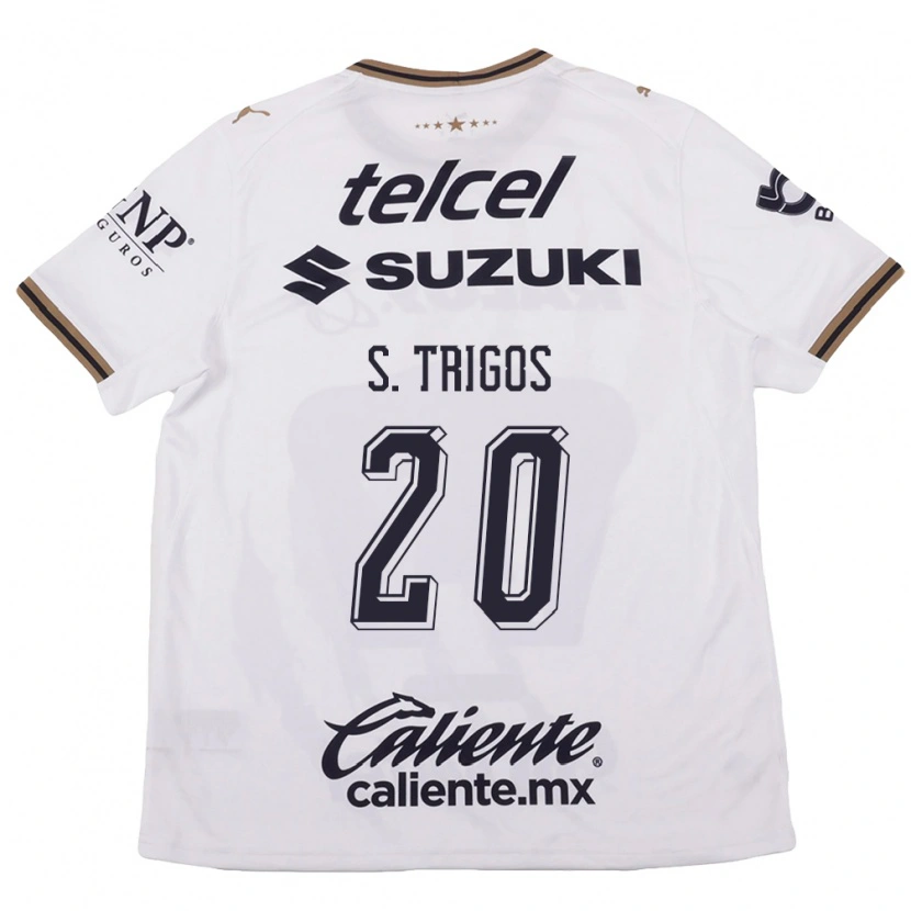 Danxen Mujer Camiseta Santiago Trigos #20 Blanco Negro Marrón 2ª Equipación 2026/27 La Camisa