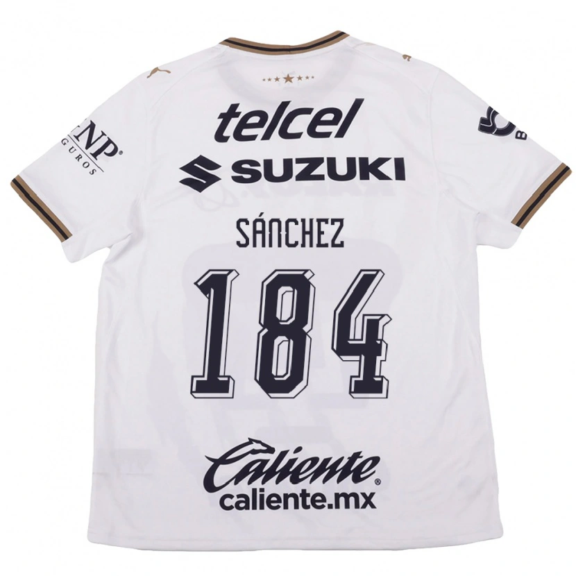 Danxen Mujer Camiseta Manuel Sánchez #184 Blanco Negro Marrón 2ª Equipación 2026/27 La Camisa