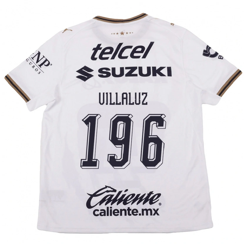 Danxen Mujer Camiseta Diego Villaluz #196 Blanco Negro Marrón 2ª Equipación 2026/27 La Camisa
