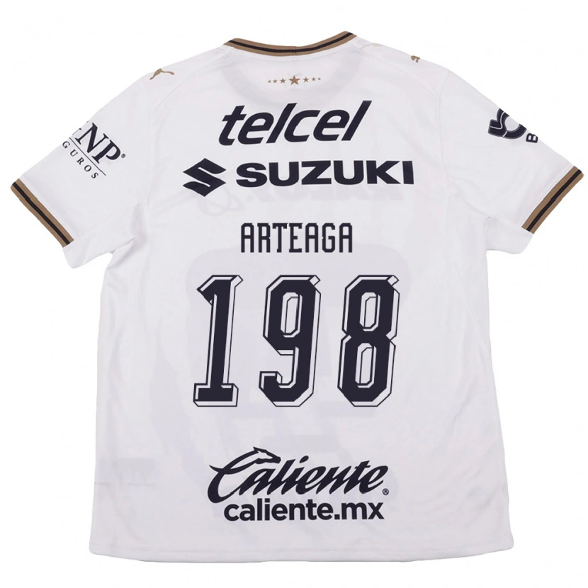 Danxen Mujer Camiseta Edwin Arteaga #198 Blanco Negro Marrón 2ª Equipación 2026/27 La Camisa