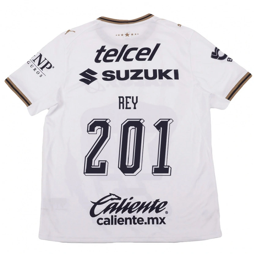Danxen Mujer Camiseta Santiago Rey #201 Blanco Negro Marrón 2ª Equipación 2026/27 La Camisa