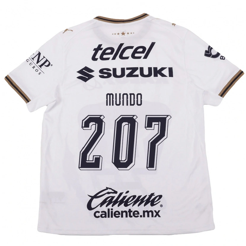 Danxen Mujer Camiseta César Mundo #207 Blanco Negro Marrón 2ª Equipación 2026/27 La Camisa
