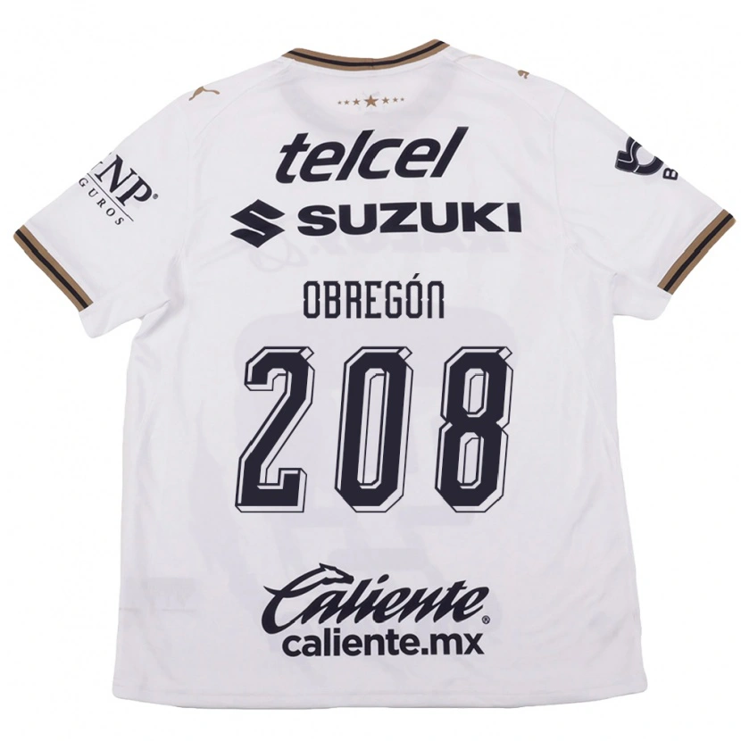 Danxen Mujer Camiseta Jaime Obregón #208 Blanco Negro Marrón 2ª Equipación 2026/27 La Camisa