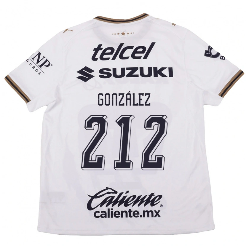 Danxen Mujer Camiseta José González #212 Blanco Negro Marrón 2ª Equipación 2026/27 La Camisa
