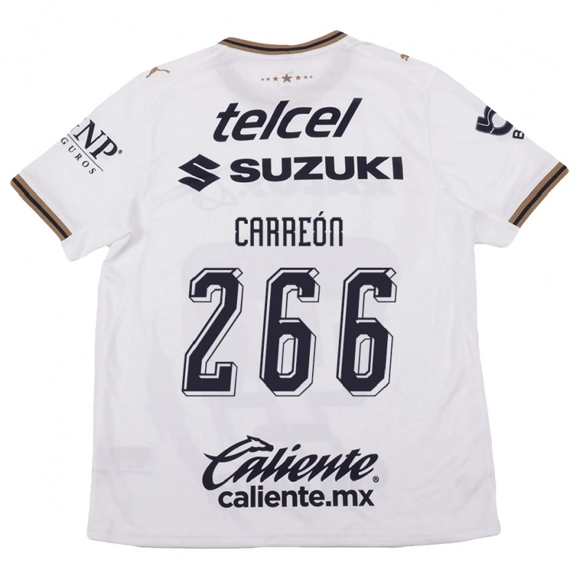 Danxen Mujer Camiseta Rogelio Carreón #266 Blanco Negro Marrón 2ª Equipación 2026/27 La Camisa