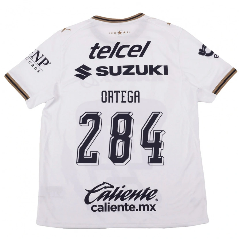 Danxen Mujer Camiseta Oscar Ortega #284 Blanco Negro Marrón 2ª Equipación 2026/27 La Camisa
