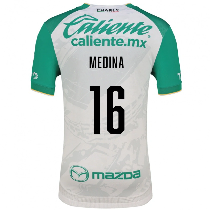 Danxen Mujer Camiseta Alan Medina #16 Verde Claro Blanco 2ª Equipación 2026/27 La Camisa