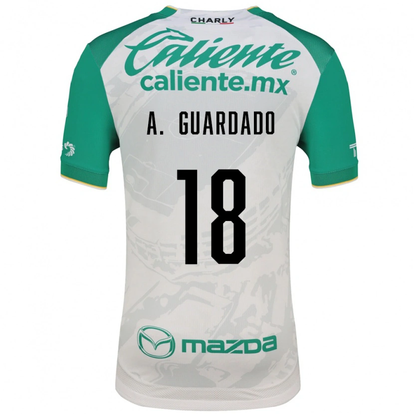 Danxen Mujer Camiseta Andres Guardado #18 Verde Claro Blanco 2ª Equipación 2026/27 La Camisa