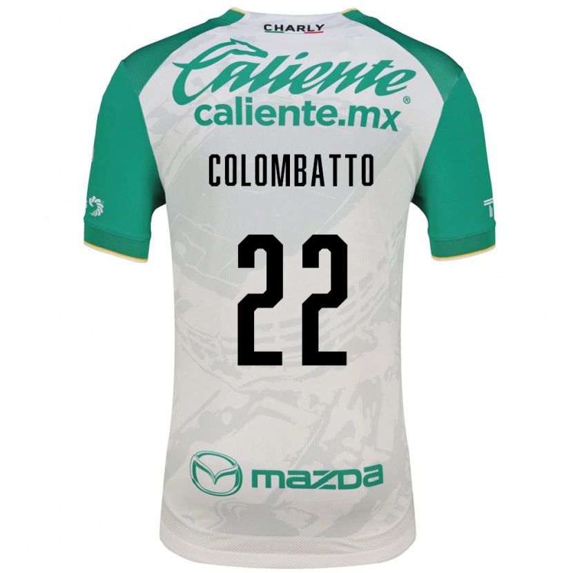 Danxen Mujer Camiseta Santiago Colombatto #22 Verde Claro Blanco 2ª Equipación 2026/27 La Camisa
