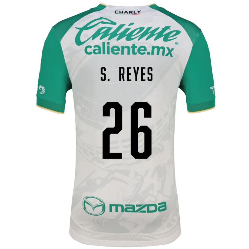 Danxen Mujer Camiseta Salvador Reyes #26 Verde Claro Blanco 2ª Equipación 2026/27 La Camisa