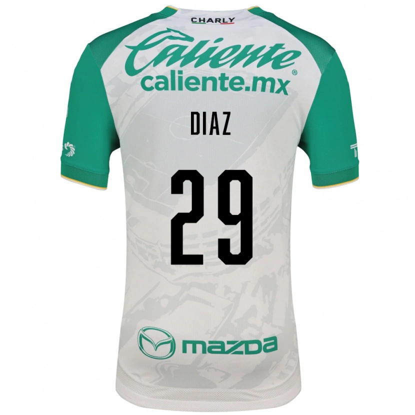 Danxen Mujer Camiseta Kenia Díaz #29 Verde Claro Blanco 2ª Equipación 2026/27 La Camisa