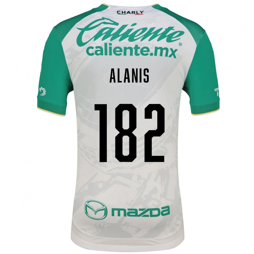 Danxen Mujer Camiseta Alejandro Alanís #182 Verde Claro Blanco 2ª Equipación 2026/27 La Camisa