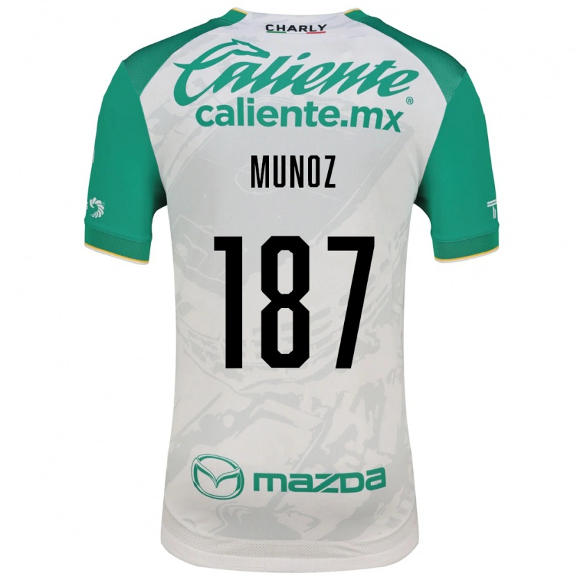 Danxen Mujer Camiseta Diego Muñoz #187 Verde Claro Blanco 2ª Equipación 2026/27 La Camisa