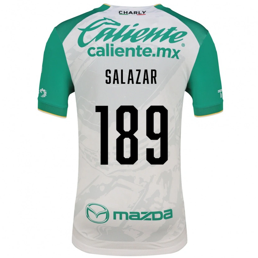 Danxen Mujer Camiseta José Salazar #189 Verde Claro Blanco 2ª Equipación 2026/27 La Camisa