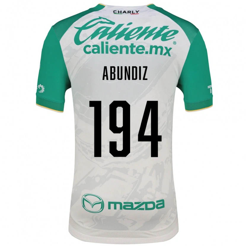 Danxen Mujer Camiseta Erick Abundiz #194 Verde Claro Blanco 2ª Equipación 2026/27 La Camisa