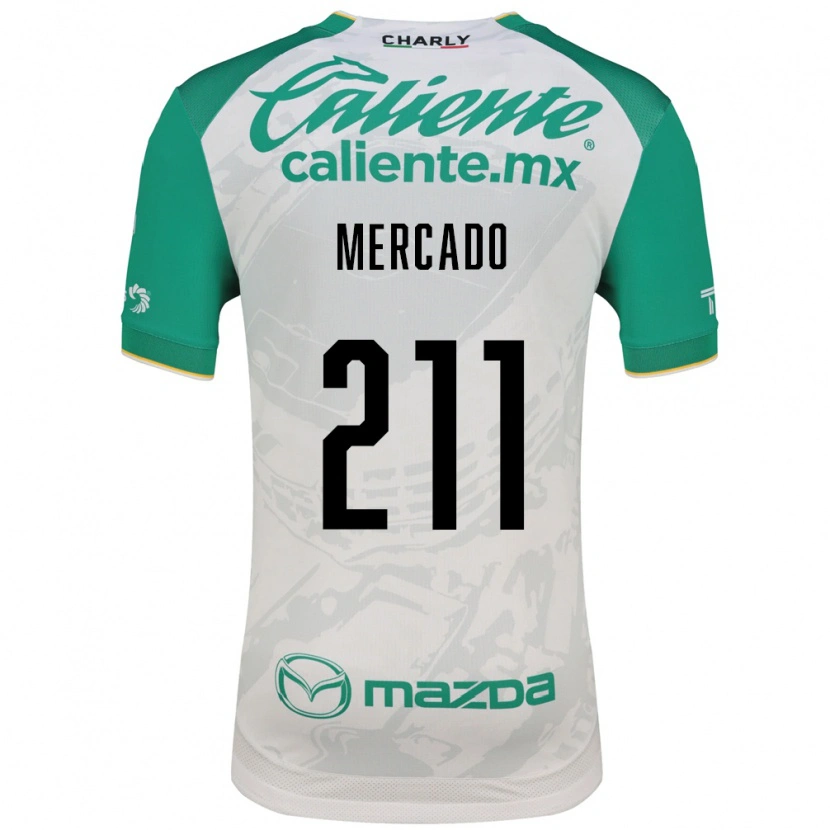 Danxen Mujer Camiseta Diego Mercado #211 Verde Claro Blanco 2ª Equipación 2026/27 La Camisa