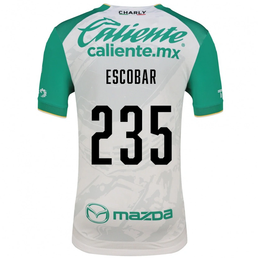 Danxen Mujer Camiseta Erik Escobar #235 Verde Claro Blanco 2ª Equipación 2026/27 La Camisa