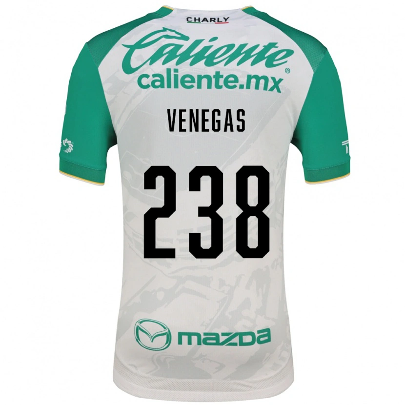 Danxen Mujer Camiseta Luis Venegas #238 Verde Claro Blanco 2ª Equipación 2026/27 La Camisa