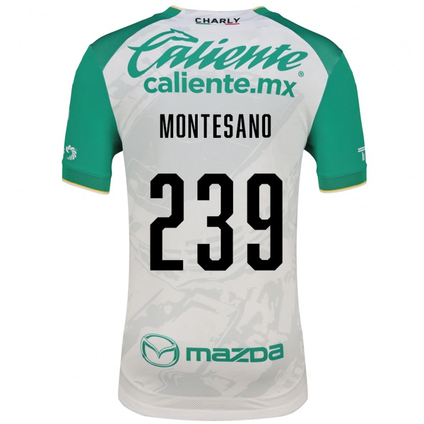 Danxen Mujer Camiseta Jesús Montesano #239 Verde Claro Blanco 2ª Equipación 2026/27 La Camisa
