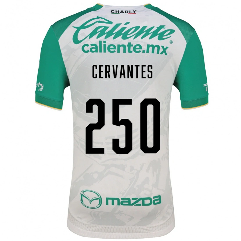 Danxen Mujer Camiseta Christian Cervantes #250 Verde Claro Blanco 2ª Equipación 2026/27 La Camisa