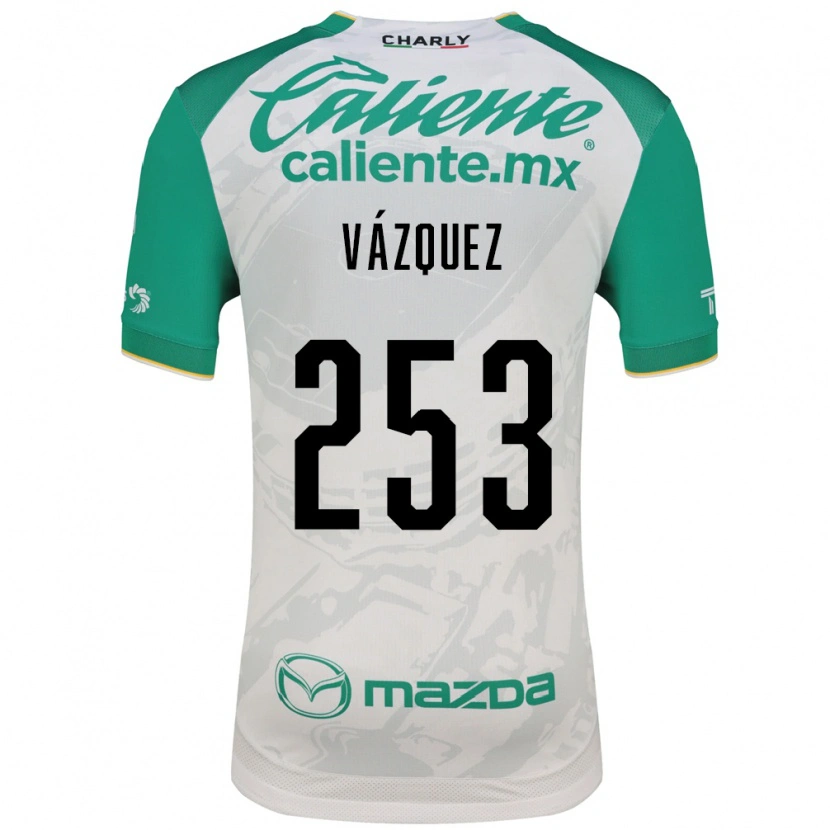 Danxen Mujer Camiseta Héctor Vázquez #253 Verde Claro Blanco 2ª Equipación 2026/27 La Camisa