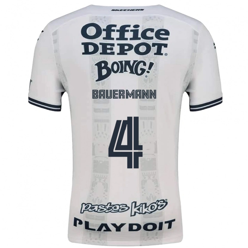 Danxen Mujer Camiseta Eduardo Bauermann #4 Rojo Blanco Negro 2ª Equipación 2026/27 La Camisa