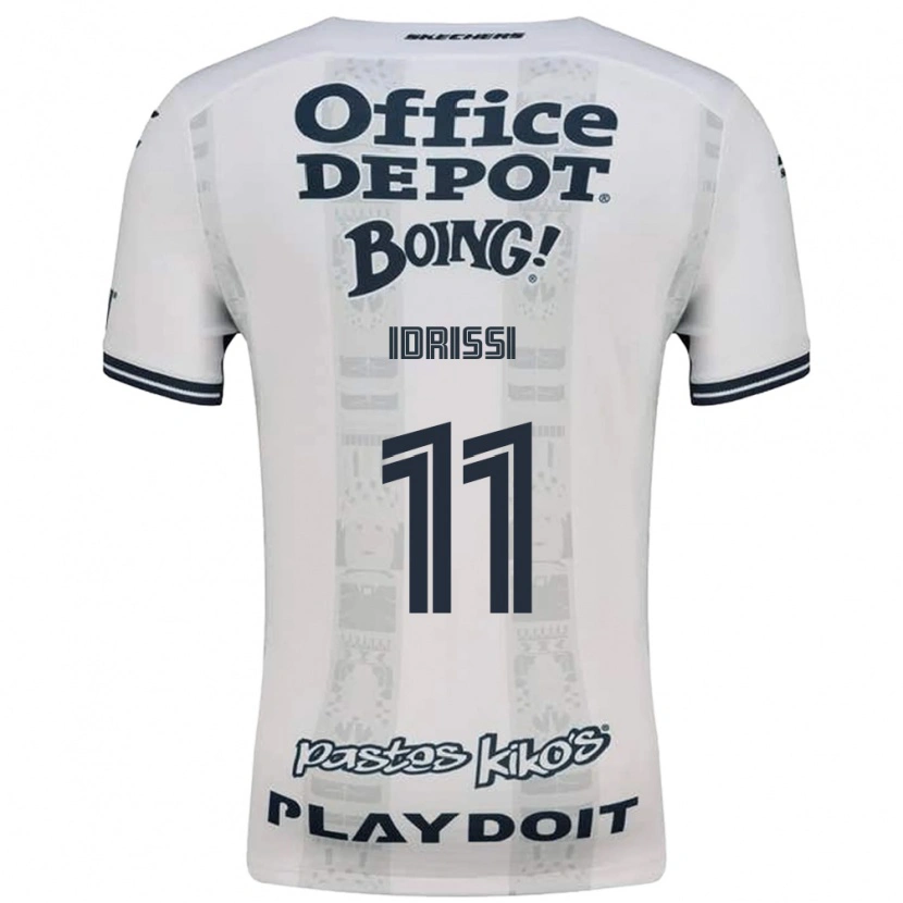 Danxen Mujer Camiseta Oussama Idrissi #11 Rojo Blanco Negro 2ª Equipación 2026/27 La Camisa