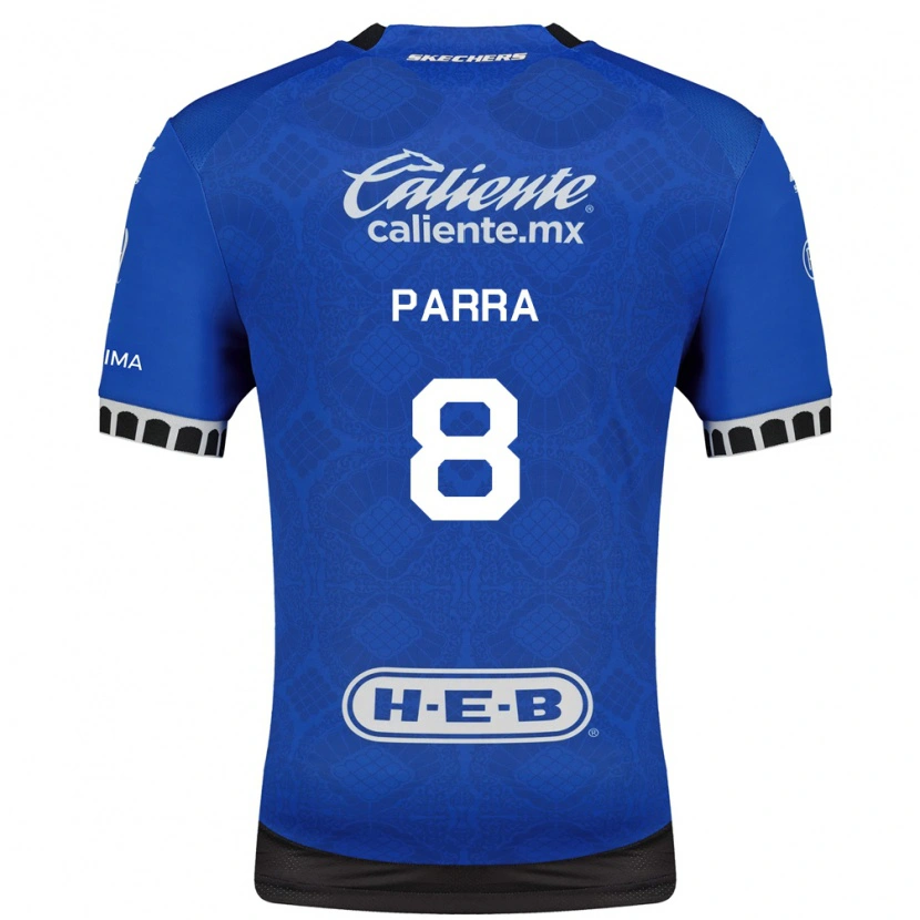 Danxen Mujer Camiseta Bernardo Parra #8 Azul Real Blanco Negro 2ª Equipación 2026/27 La Camisa